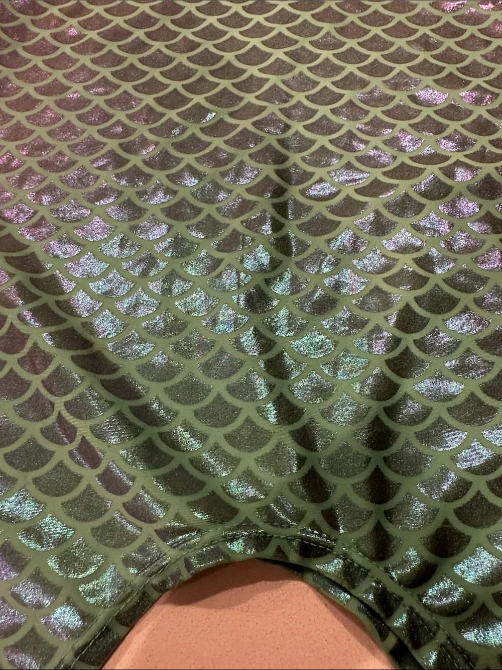 Mermaid/Ariel Sequin Swimsuit Set - Green & Purple